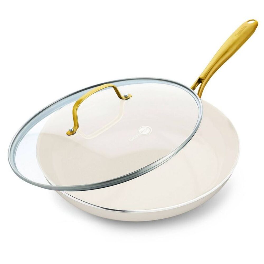 GreenPan -  Studio 12" Ceramic Nonstick Covered Alumi Linen